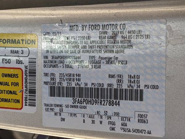 2015 Ford Fusion SE SKU: FR278844 Sedan - - by dealer for sale in Corpus Christi, TX – photo 24