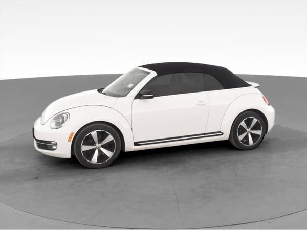 2013 VW Volkswagen Beetle Turbo Convertible 2D Convertible White - -... for sale in Scranton, PA – photo 4