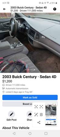 03 Buick Century for sale - cars & trucks - by owner - vehicle... for sale in Troy, NY – photo 7