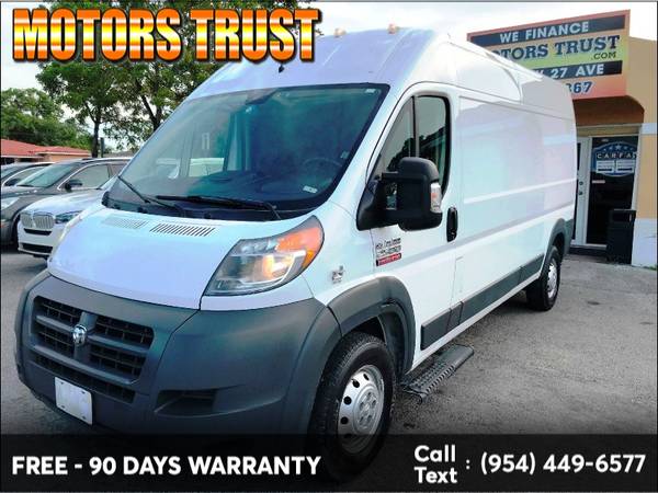 2017 Ram ProMaster Cargo Van 2500 High Roof 159" WB BAD CREDIT NO... for sale in Miami, FL – photo 3