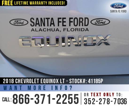 18 Chevrolet Equinox LT Wi-Fi, Apple CarPlay, Touchscreen for sale in Alachua, FL – photo 19