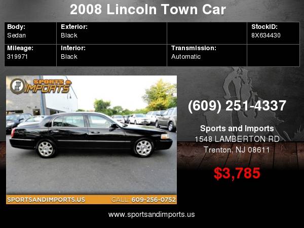 2008 Lincoln Town Car Livery for sale in Trenton, NJ – photo 2