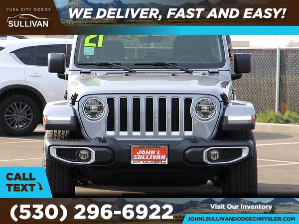 2021 Jeep Wrangler Sahara FOR ONLY 776/mo! - - by for sale in Yuba City, CA – photo 4