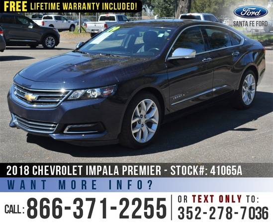 2018 Chevrolet Impala Premier Remote Start - SiriusXM - cars for sale in Alachua, FL – photo 3