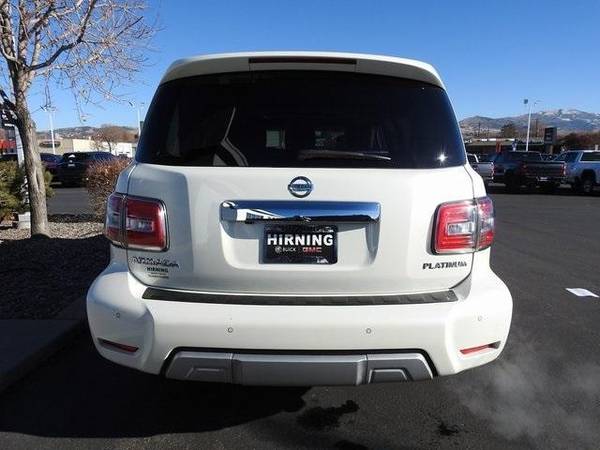 2017 Nissan Armada Platinum suv White - cars & trucks - by dealer -... for sale in Pocatello, ID – photo 4
