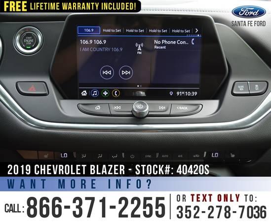 2019 Chevrolet Blazer *** Touchscreen, Apple CarPlay, SiriusXM *** -... for sale in Alachua, FL – photo 12
