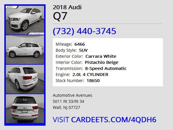 2018 Audi Q7, Carrara White for sale in Wall, NJ – photo 22