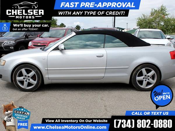74/mo - 2003 Audi A4 A 4 A-4 3 0 Cabriolet FrontTrak - Easy for sale in Chelsea, MI – photo 3