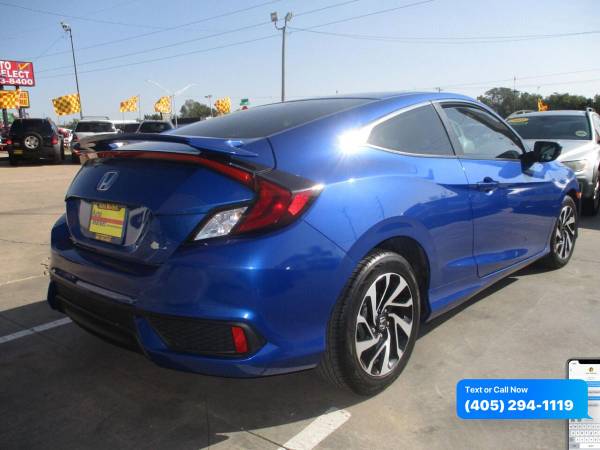 2016 Honda Civic LX 2dr Coupe 6M 0 Down WAC/Your Trade - cars & for sale in Oklahoma City, OK – photo 6