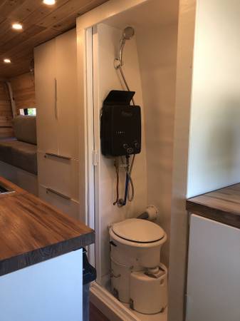Full Sprinter Van Conversion - bed, shower, toilet for sale in San Francisco, CA – photo 4