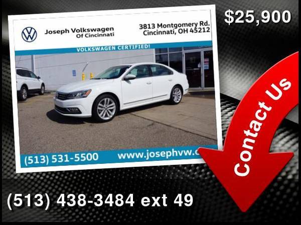 2018 Volkswagen VW Passat V6 SEL Premium - - by dealer for sale in Cincinnati, OH
