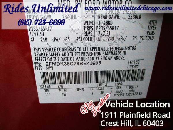 2008 Ford Edge SE - - by dealer - vehicle automotive for sale in Crest Hill, IL – photo 17