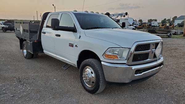 2012 Dodge RAM 3500 4wd Crew Cab 9ft Flatbed Tommy Lift Gate 6.7L Dsl for sale in fort smith, AR – photo 4