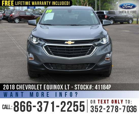 2018 Chevrolet Equinox LT Camera - SiriusXM - Push to Start for sale in Alachua, GA – photo 2