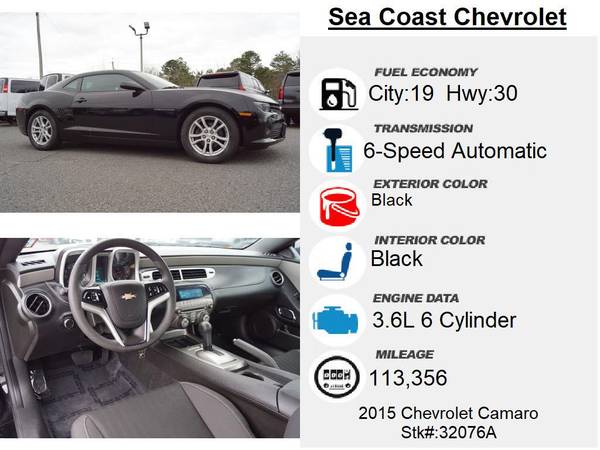 2015 Chevrolet Chevy Camaro LS - - by dealer - vehicle for sale in Ocean, NJ – photo 4