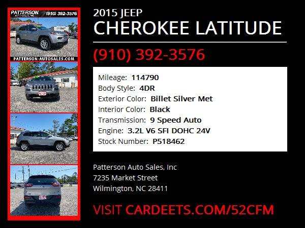 2015 JEEP CHEROKEE LATITUDE - - by dealer - vehicle for sale in Wilmington, NC – photo 22