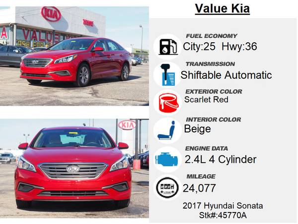 2017 Hyundai Sonata SE - - by dealer - vehicle for sale in Philadelphia, PA – photo 4