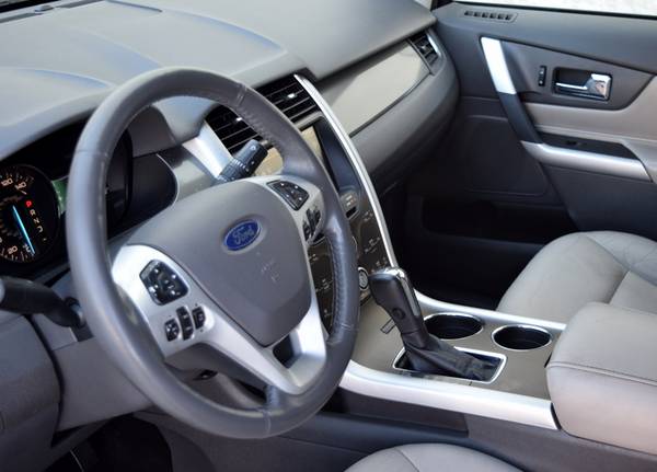 Satin White 2012 Ford Edge SEL - Leather - Backup Cam - cars &... for sale in Raleigh, NC – photo 7