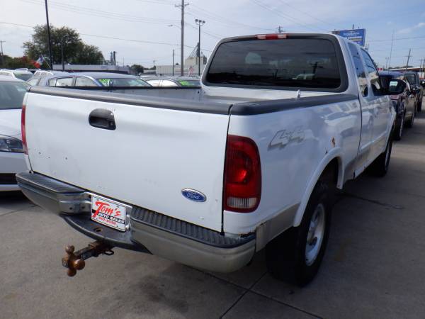 2000 Ford F-150 Super Cab Lariat 4WD white for sale in Des Moines, IA – photo 2