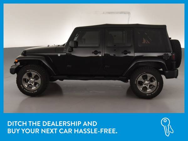2017 Jeep Wrangler Unlimited Sahara Sport Utility 4D suv Black for sale in Arlington, District Of Columbia – photo 4