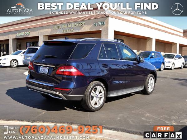 2015 Mercedes-Benz ML 350 with Service Records, Low Miles - cars &... for sale in Palm Desert , CA – photo 5