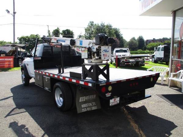 2011 RAM 5500 12 FLAT BED** CRANE TRUCK ** DIESEL 4X4 - cars &... for sale in south amboy, IN – photo 5