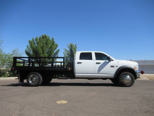 2011 DODGE RAM 5500 CREW CAB 4X4 6 7 CUMMINS FLATBED! - cars & for sale in Phoenix, AZ – photo 3