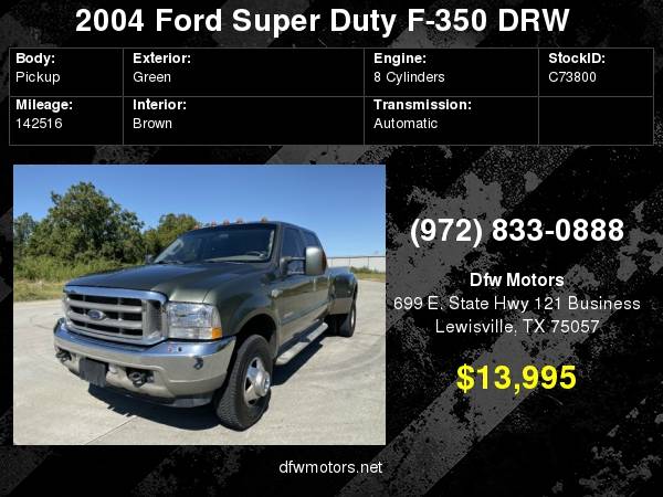 2004 Ford Super Duty F-350 King Ranch FX4 OffRoad Dually for sale in Lewisville, TX – photo 24