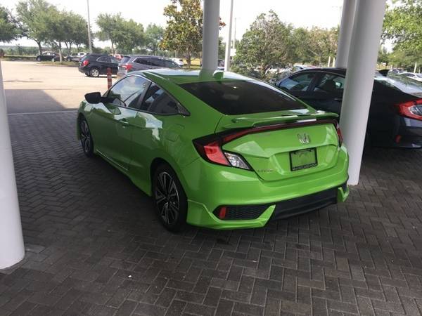 2016 Honda Civic EX-L coupe Energy Green Pearl - - by for sale in Clermont, FL – photo 4