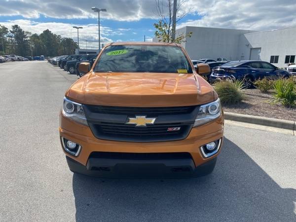 2017 Chevy Chevrolet Colorado Z71 pickup Orange - cars & trucks - by... for sale in Goldsboro, NC – photo 3