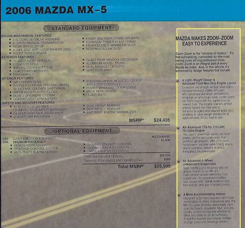 2006 Mazda Miata Grand Touring, 22,157 miles, original owner for sale in Bonita Springs, FL – photo 2