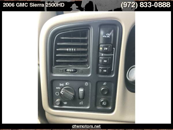 2006 GMC Sierra 2500HD 4WD SLE1 Ext Cab 143.5" WB for sale in Lewisville, TX – photo 14