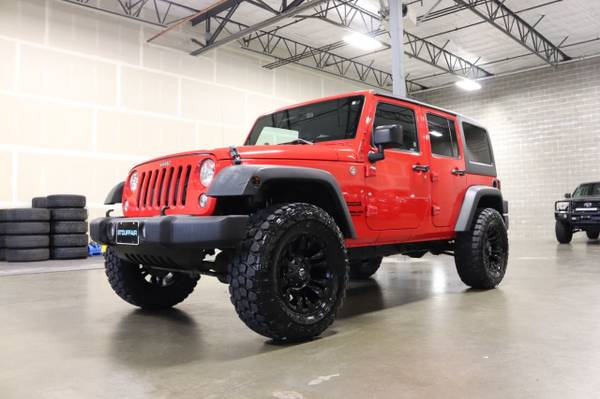 2015 Jeep Wrangler Unlimited Sport Red - - by for sale in Hillsboro, WA – photo 2