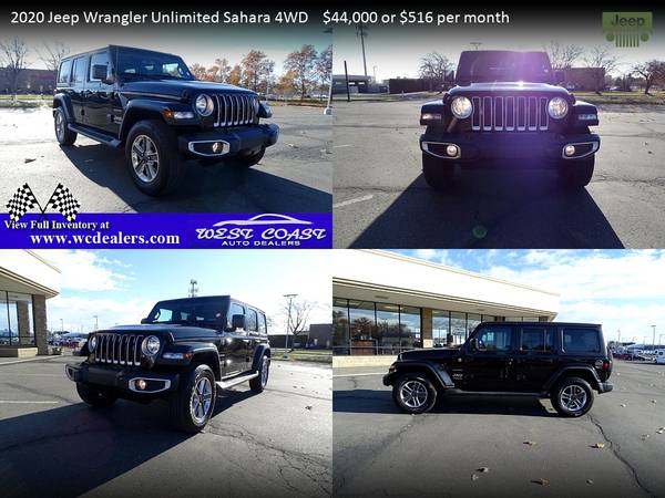 516/mo - 2020 Jeep Wrangler Unlimited Sahara - - by for sale in Moses Lake, WA – photo 15