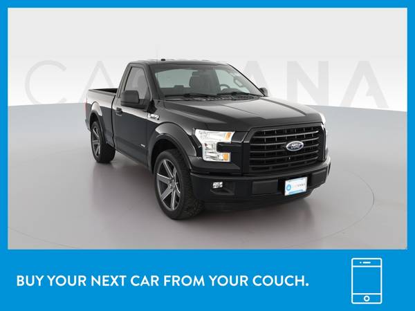 2016 Ford F150 Regular Cab XL Pickup 2D 6 1/2 ft pickup Black for sale in Champaign, IL – photo 12