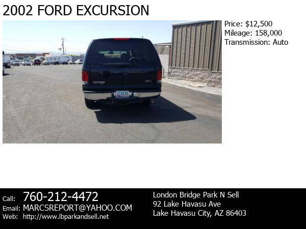 2002 FORD EXCURSION - - by dealer - vehicle automotive for sale in Lake Havasu City, AZ – photo 4