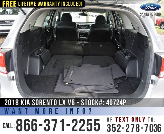 *** 2018 KIA SORENTO LX SUV *** Bluetooth - Cruise Control - SIRIUS... for sale in Alachua, FL – photo 18