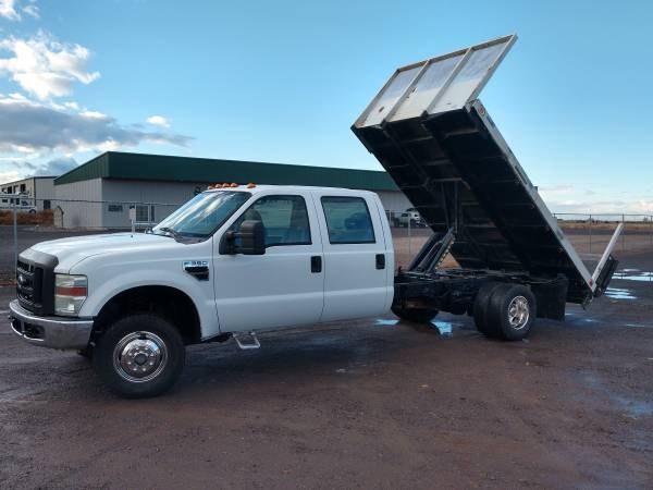 2008 Ford F-350 Crew Cab Flatbed Dump 56k Miles - cars & trucks - by... for sale in Filer, ID – photo 11