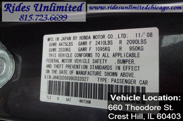2009 Acura TSX - cars & trucks - by dealer - vehicle automotive sale for sale in Crest Hill, IL – photo 20