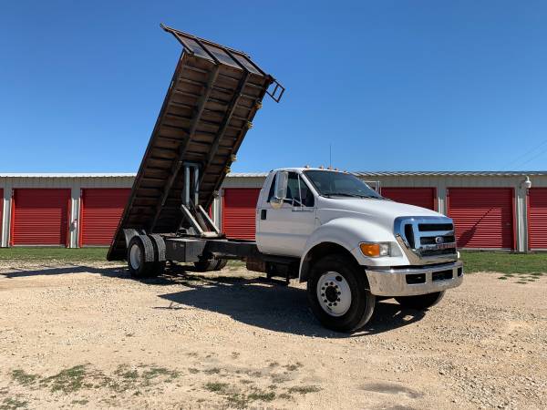 2015 Ford F650 20ft Flatbed Dump Truck - 146k Miles for sale in Hutto, TX – photo 9