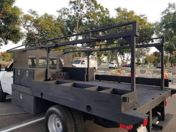 2013 GMC 3500 flat bed with heavy duty ladder rack,12 foot bed , -... for sale in Santa Ana, CA – photo 20