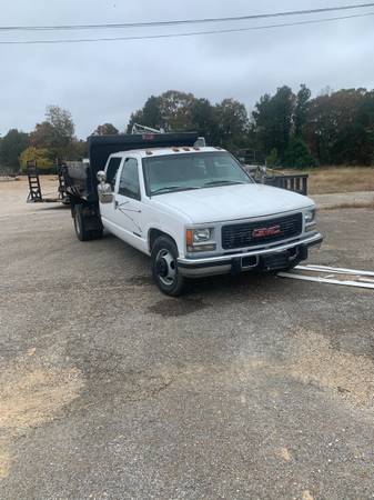 1999 GMC 3500 Crew Cab with Dump Truck Bed - cars & trucks - by... for sale in Oxford, MS – photo 2