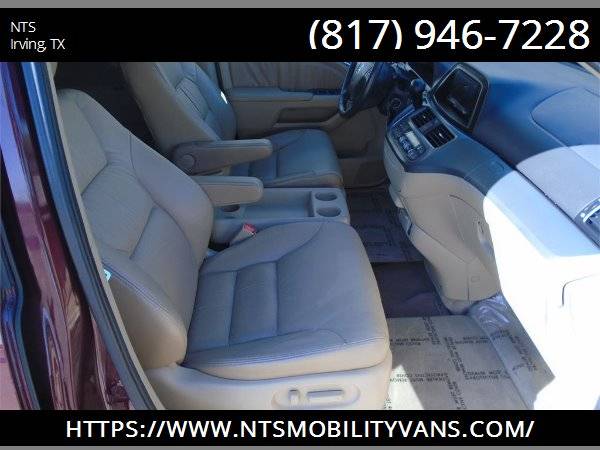 LEATHER 2010 HONDA ODYSSEY MOBILITY HANDICAPPED WHEELCHAIR RAMP VAN for sale in Irving, AR – photo 20