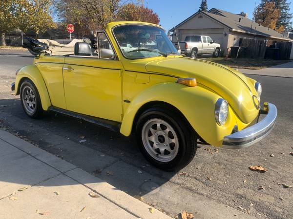 1974 Volkswagen super beetle convertible - cars & trucks - by owner... for sale in Modesto, CA – photo 2