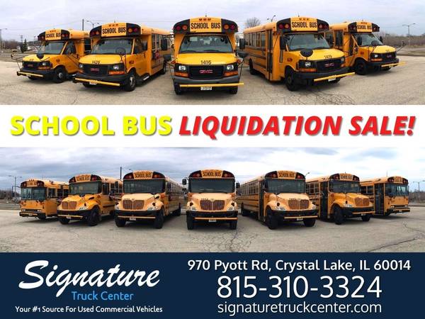 School Bus LIQUIDATION SALE! - Short and Long Wheelbases! - cars & for sale in Crystal Lake, IL