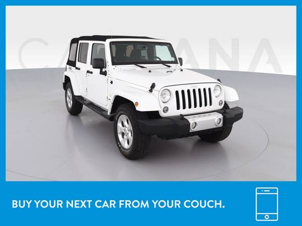 2014 Jeep Wrangler Unlimited Sahara Sport Utility 4D suv White for sale in Bloomington, IL – photo 12