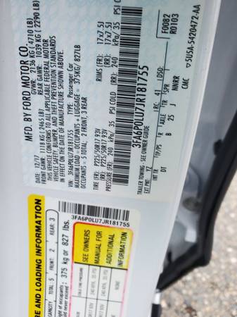 One Owner 2018*Ford* *Fusion*Backup Cam($2500DOWN-$305Month) - cars... for sale in Tewksbury, MA – photo 24