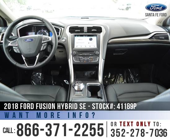 2018 FORD FUSION HYBRID SE Remote Start - Touchscreen - cars for sale in Alachua, FL – photo 15