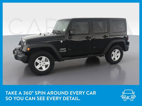 2018 Jeep Wrangler Unlimited Sport S (JK) Sport Utility 4D suv Black for sale in South Bend, IN – photo 3