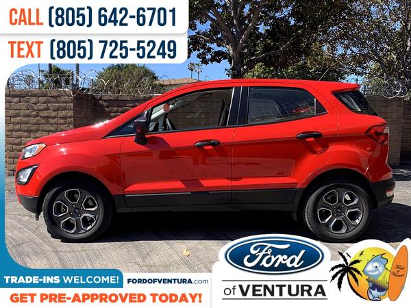 222/mo - 2018 Ford EcoSport S - - by dealer - vehicle for sale in Ventura, CA – photo 7